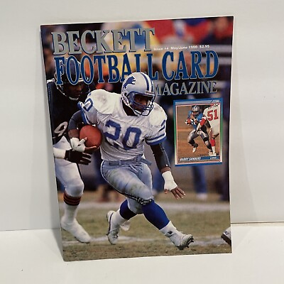 #ad Vintage Beckett Football Card Magazine Barry Sanders Issue #4 May June 1990 Ex $8.40
