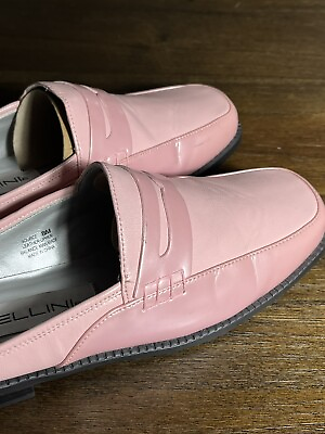 #ad Bellini Pink Size 8 Med Mules Loafers Leather $29.00