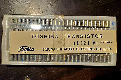 #ad 50 PCS Toshiba AC121 VI Germanium Transistors quot;Blue Dotquot; metal can quot; GT 1 quot; $279.00