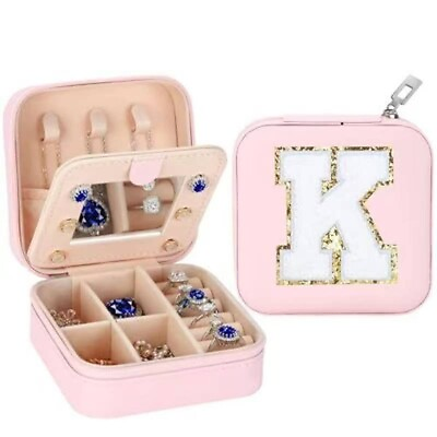 #ad Travel Jewelry Box with Mirror for Women Girls Jewelry Holder Organizer Case $4.99