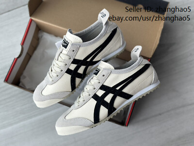 #ad HOT Onitsuka Tiger MEXICO 66 Sneakers 1183B391 200 Beige Black Unisex Shoes $69.98