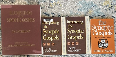 #ad Lot 4 Synoptic Gospels Books Iluminations Interpreting $19.99