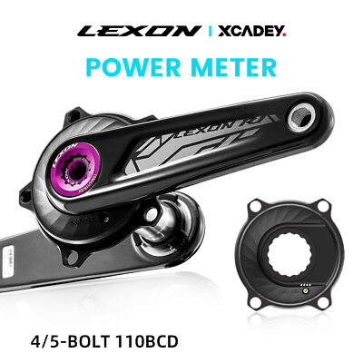 #ad Power Meter Base Road Carbon Cranksets 29mm Spindle Full Carbon Chainring 52 36T $198.99