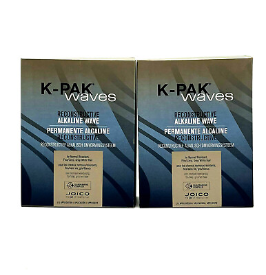 #ad Joico K Pak Waves Reconstructive Alkaline Wave NormalFineGray Hair 2 Pack $35.95