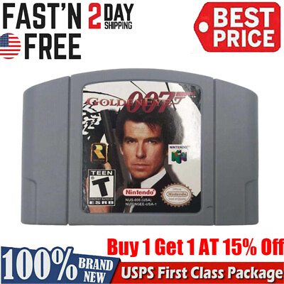 #ad GOLDENEYE 007 Video Game Cartridge Console Card For Nintendo N64 US Version $17.88
