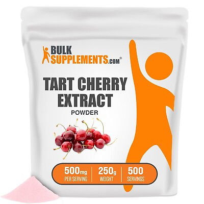#ad BulkSupplements Tart Cherry Extract Powder 250g 500mg Per Serving $18.96