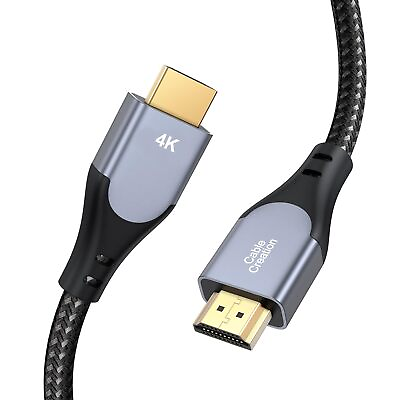 #ad CableCreation HDMI Cable 4K@60Hz 6ft Grey HDMI 4K Male to Male Cable High Sp $11.99
