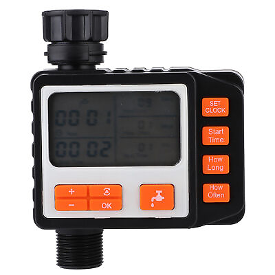 #ad Electronic Garden Watering Timer Automatic Watering Irrigation Controller LCD GH $39.50