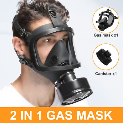#ad Chemical Gas Face Mask Full Face Protection Respirator Safety Filter Army US $43.99