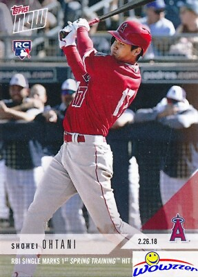 #ad 2018 Topps Now #ST 7 Shohei Ohtani FIRST PRINTED TOPPS HITTING ROOKIE MINT LE $29.95