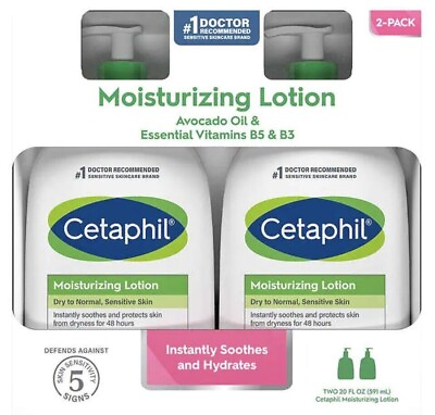 #ad Cetaphil Moisturizing Lotion Dry to Normal Sensitive Skin 20 fl oz 2 count $44.99