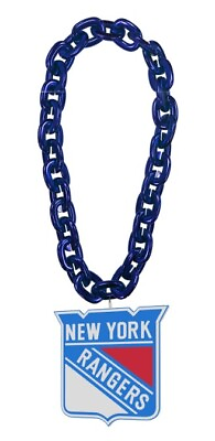#ad NY Rangers NHL Fan Chain Necklace Foam 3 Colors $31.99