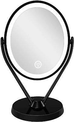 #ad Double Sided 1X 7X Magnification LED Makeup Mirror with Lights Lighted Vanity M $36.00