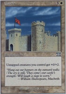 #ad Castle X4 6th Edition 1999 MTG NM *CCGHouse* Magic $3.96