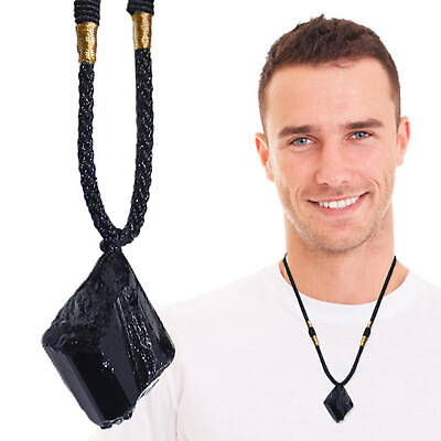 #ad Natural Obsidian Crystal Pendant Natural Pendant with Obsidian Portable Crystals $7.41