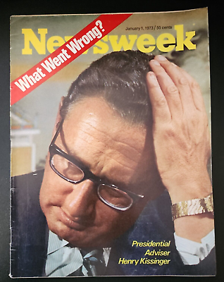 #ad NEWSWEEK JANUARY 1 1973 56TH SECRETARY OF STATE HENRY KISSINGER Newsstand copy $5.56