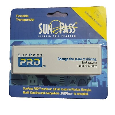 #ad Sunpass Sun Pass Transponder Portable Prepaid Toll Program for Florida Only $26.99