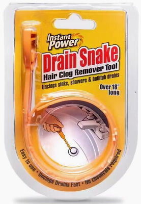 #ad Instant Power Drain Snake Hair Clog Remover Tool Over 18 in. long $9.97
