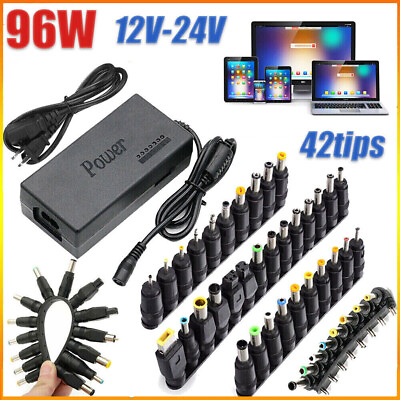 #ad 42 Tips 96W Universal Power Supply Charger for Laptop Notebook AC DC Power $18.50