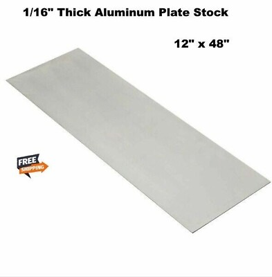 #ad #ad Aluminum Plate Stock 1 16quot; Thick x 12quot; x 48quot; Sheet 3003 Alloy Mill Finish $45.50