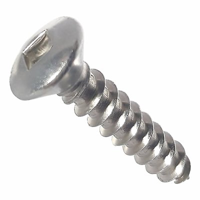 #ad #6 x 1quot; Oval head Sheet Metal Screws Square Drive Stainless Steel Qty 2500 $133.87