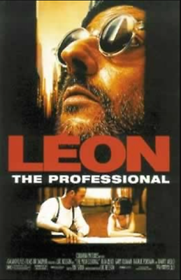 #ad LEON THE PROFESSIONAL Original 1 Sided Movie Poster 27x40quot; Jean Reno NM Rolled $157.99