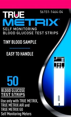 #ad True Metrix Diabetic Blood Glucose Test Strips 50 Test Strips Exp 4 2025 $14.99