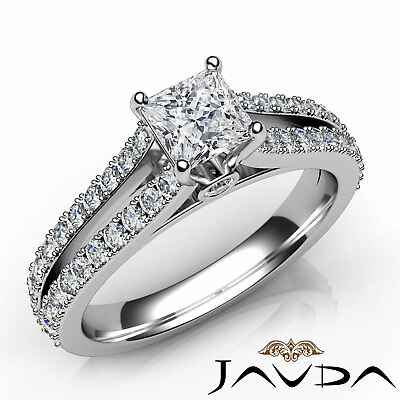 #ad Double Prong Bezel Princess Diamond Engagement Prong Set Ring GIA E SI1 1.15 Ct $2699.00