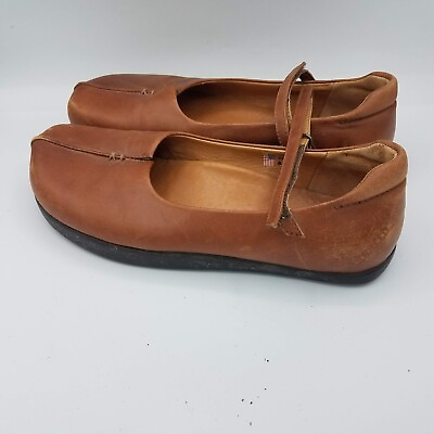 #ad Earth Women#x27;s 8.5 B Solar Brown Twister Leather Mary Jane Shoes $37.99