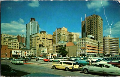 #ad Vintage Postcard Downtown View of Fort Worth TX Texas 1950#x27;s 60#x27;s D 618 $38.99