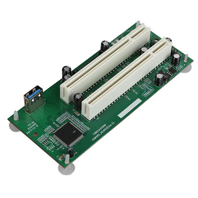 #ad PCI Express PCI e to Dual PCI Adapter Card PCIE PCI Slot Expansion Riser Card $20.70