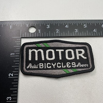 #ad #ad Pedal Bicycle Power MOTOR BICYCLES Patch 241A $6.95