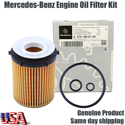 #ad 1PC OEM Mercedes Benz Engine Oil Filter Kit A C E CLA GLA GLB GLC GLE Class $11.69