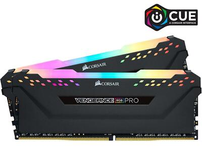 CORSAIR Vengeance RGB Pro 16GB 2x8GB DDR4 3200 PC4 25600 Desktop Memory BK $72.99