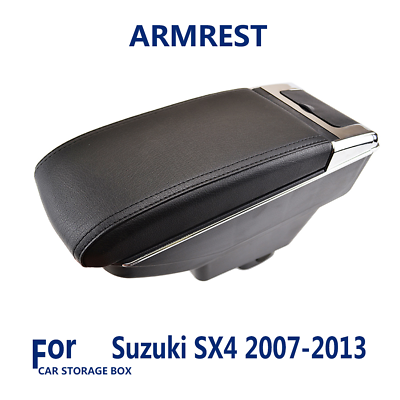 #ad FOR SUZUKI SX4 07 12 Two layer Arm Rest Storage Box For Center Accessories Car $42.74