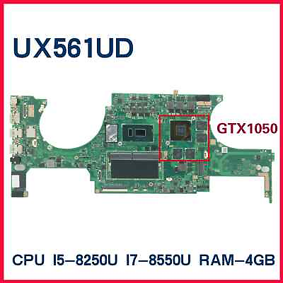 #ad For ASUS Zenbook Flip UX561UD UX561UN Motherboard W I5 8250U GPU GTX1050 RAM 8GB $179.52