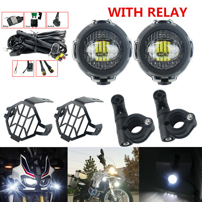 #ad 40W LED Fog Lights Auxiliary Lamp With Relay For R1200GS Adv F800GS F700GS K1600 $58.95
