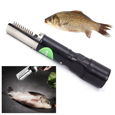 #ad Electric Fish ScalerPowerful Cordless Fish Scaler Scale Scraper Remover Cleaner $30.40
