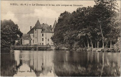 #ad CPA NIEUL Le Chateau et le lac site unique en limousin 122482 EUR 7.99