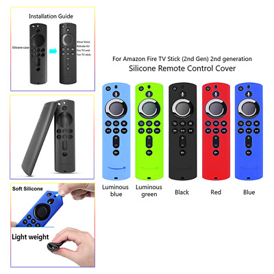 #ad For Fire TV Stick 4K Cover Replacement Remote Control 2nd Gen Protective Case $7.00