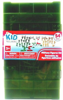 #ad NEW Military Figures Play Set Action Army Toys w Box Kid Connection 54 Pieces $8.40