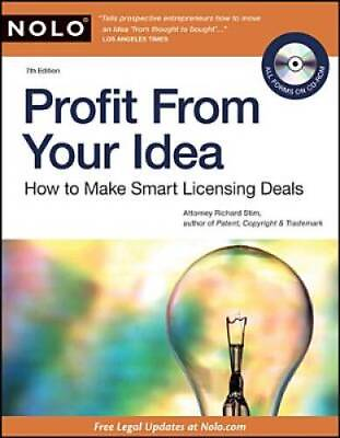 #ad Profit From Your Idea: How to Make Smart Licensing Deals Paperback GOOD $9.19