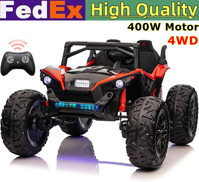 #ad 24V Kids Ride On UTV Car ATV 4WD 400W Motor Electric Off Road Car Toy EVA Tire R $559.00
