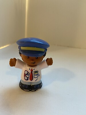 #ad Fisher Price Little People African American Pilot Michael Rare Figure Toy 2.5quot; $4.49