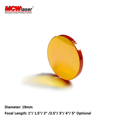 #ad Φ 19mm ZnSe Focus Lens for CO2 10600nm 10.6um Laser Engraver FL:2.5quot; 63.5mm $20.98