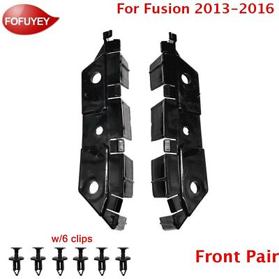 #ad For Ford Fusion 2013 2016 Bumper Bracket Retainer Front 2PC Plastic Hold Mount $9.97