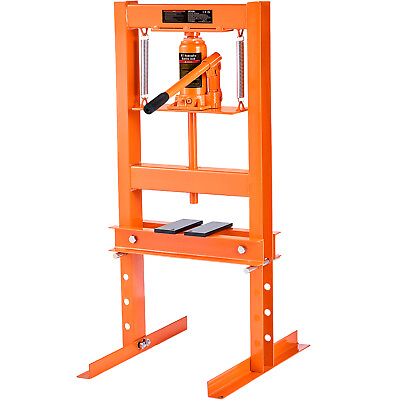 #ad VEVOR Hydraulic Shop Press 6 Ton with Press Plates H Frame Benchtop Press Stand $110.99