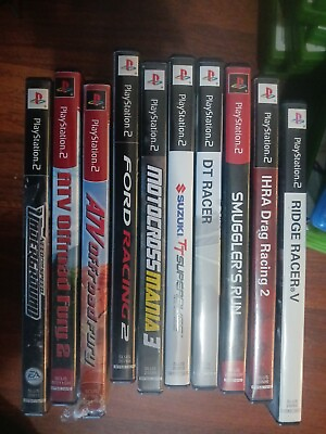 #ad Lot of 10 Playstation 2 PS2 Game games ford motocross atv offroad racing $49.00