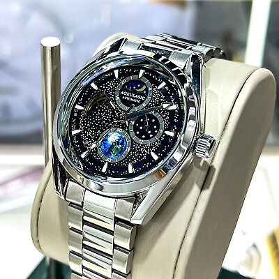 #ad Starry Luminous Multi Functional Mechanical Watch Men#x27;s Popular Watch $47.16