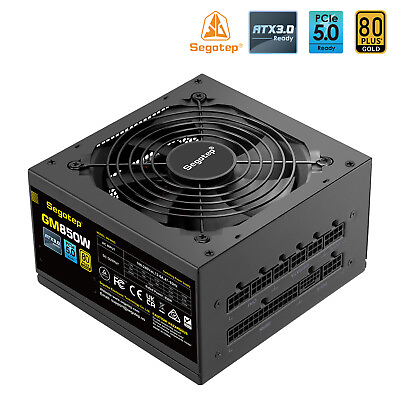 #ad Segotep 850W PCIe 5.0 Gaming Power Supply 80 Gold PSU ATX 3.0 Fully Modular $89.99
